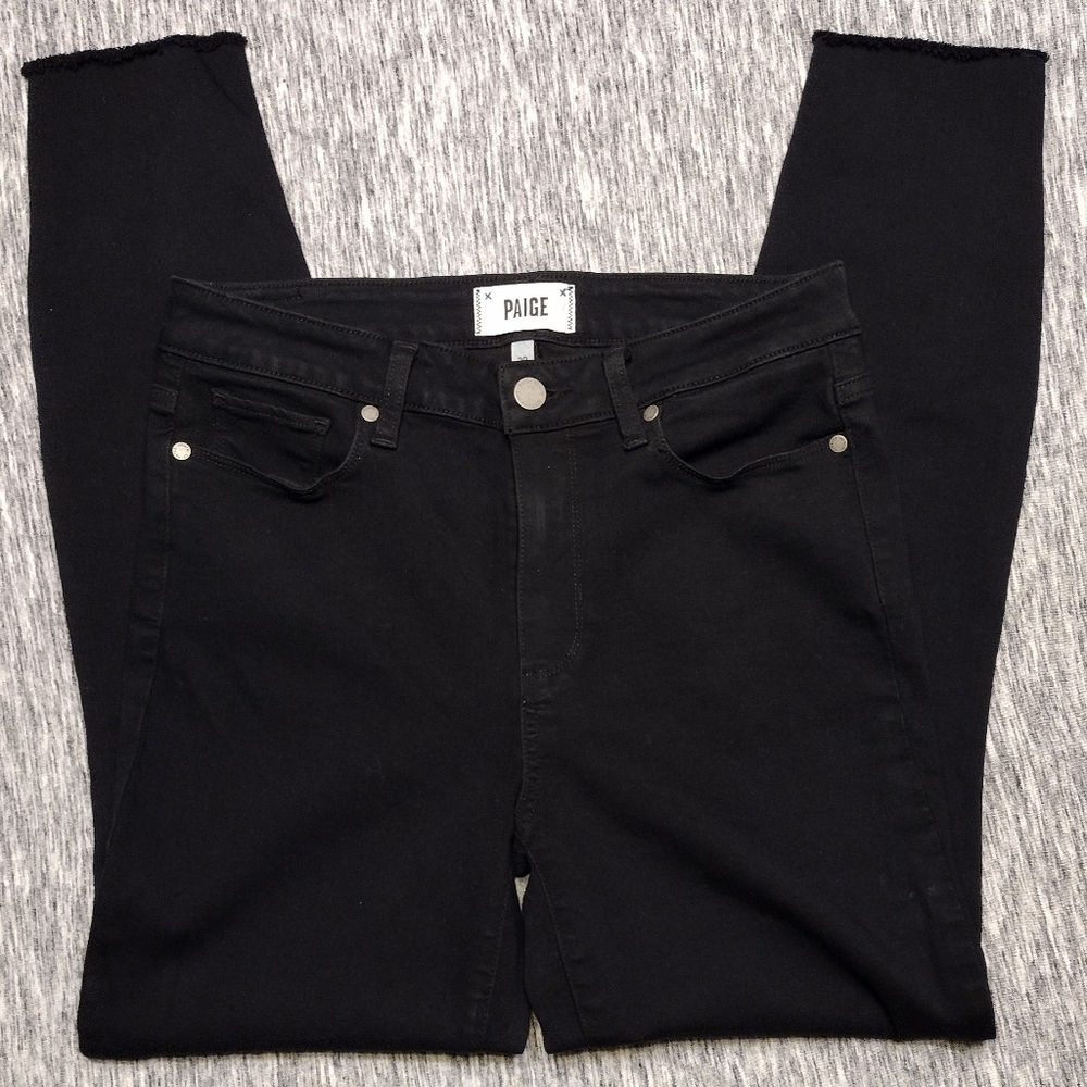 PAIGE Women's Black Skinny Jeans, Classic Style Fit, Size 29